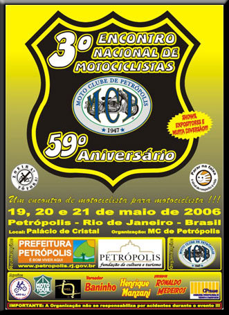 3º Encontro Nacional de Motociclistas de Petrópolis
